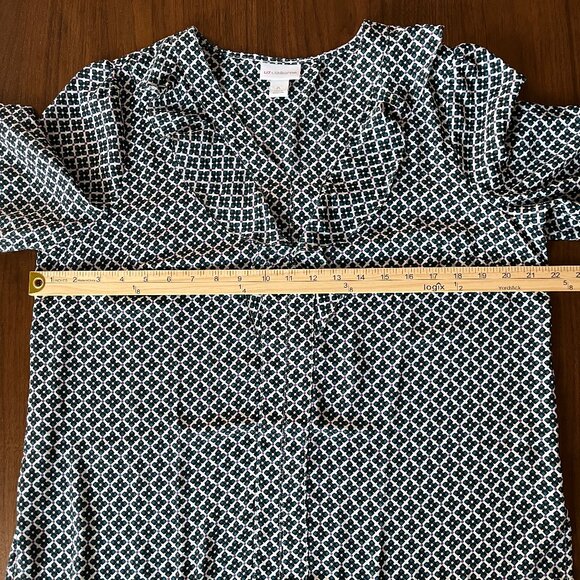 EUC Liz Claiborne Blouse Elbow Length PL Petite Large - Picture 4 of 13